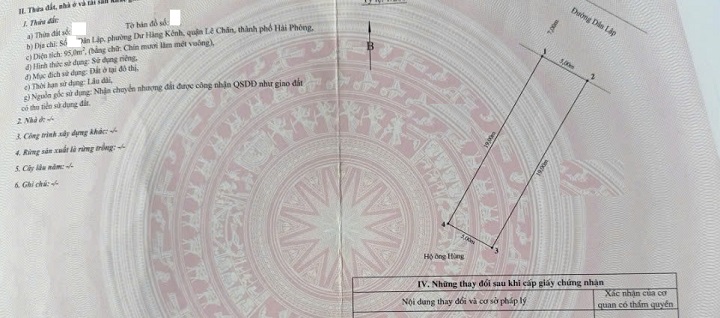 BÁN NHÀ MẶT ĐƯỜNG DÂN LẬP – LÊ CHÂN – HẢI PHÒNG