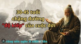 30 ĐẾN 45 TUỔI,  AI CŨNG TRẢI QUA 1 LẦN ĐỘ KIẾP. 
