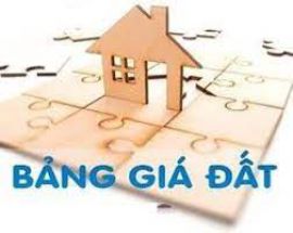 BẢNG GIÁ ĐẤT Ở, ĐẤT THƯƠNG MẠI DỊCH VỤ,