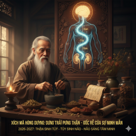 DƯỠNG TRÍ PHẢI DƯỠNG THẬN: GỐC RỄ CỦA SỰ MINH MẪN VÀ TRƯỜNG THỌ