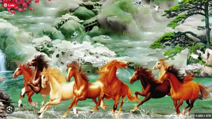 GIẢI MÃ TRANH NGỰA QUAY ĐẦU PHONG THỦY